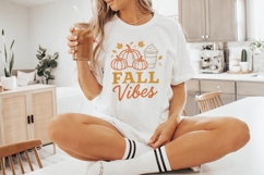 Fall Vibes PNG, Autumn Pumpkin Latte Art, Cozy Coffee PNG Product Image 4