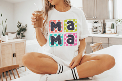 Retro Mama PNG, Checkered Mama Digital Design, Funny Mom, Product Image 8