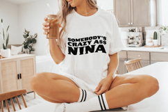 Somebody&#039;s Crazy Retro Groovy Quote, Digital Download PNG, Product Image 5