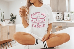 Can&#039;t Be Tamed PNG, Western Skull Digital Download, Cowgirl Product Image 5