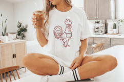 Crazy Chicken PNG, Rooster Clipart, Funny Rooster png, Bird Product Image 3