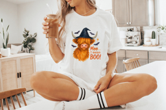 Moo... I Mean Boo! Highland Cow Halloween PNG, Witch Hat Product Image 6
