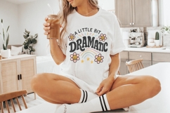 A Little Bit Dramatic PNG, Cute Retro Flowers and Rainbow Product Image 9