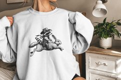 Cowboy Raccoon Riding Rabbit PNG, Funny Western Adventure, Product Image 9