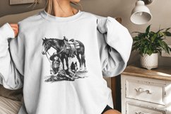 Retro Cowgirl Dog PNG, Western Wild West Digital Download, Product Image 9