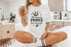 The Prince Prince Has Arrived PNG, Baby Boy Digital Product Image 9