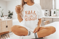 Fall Vibes PNG, Autumn Pumpkins and Coffee PNG, Seasonal Product Image 6