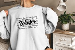 Winter Words PNG, Cozy Sweaters, Winter Tshirt Design, Snow Product Image 9