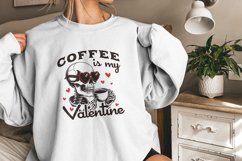 Coffee is my Valentine PNG, Valentines Day Png, Skeleton Product Image 9