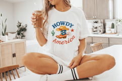 Howdy America PNG, 4th of July PNG, Sublimation Design, Product Image 4