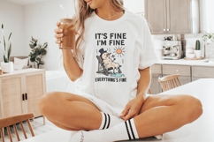 It&#039;s Fine I&#039;m Fine Everything&#039;s Fine PNG, Funny Melting Product Image 7