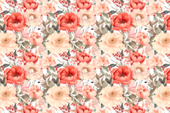 Floral Seamless Patterns, Watercolor Digital Paper Product Image 9