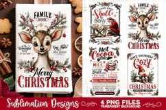 Christmas Kitchen Towel 4 PNG Retro PNG Sublimation Product Image 1