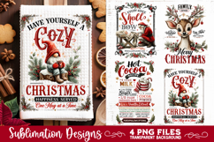 Christmas Kitchen Towel 4 PNG Retro PNG Sublimation Product Image 3