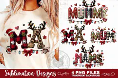 Christmas Mum Sublimation MAMS MUMMY MA MUM PNG Designs Product Image 8