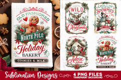 Christmas Kitchen Towel 4 PNG Retro PNG Sublimation Product Image 4