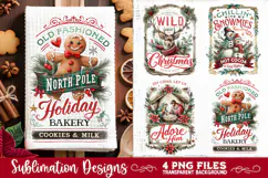Christmas Kitchen Towel 4 PNG Retro PNG Sublimation Product Image 4