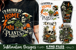 Plant Lover PNG Sublimation 4 Designs Product Image 1