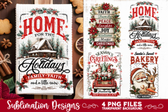 Christmas Kitchen Towel 4 PNG Retro PNG Sublimation Product Image 4