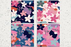 Hand drawn floral digital paper Product Image 2