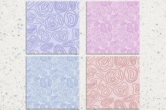 Topographic map seamless patterns Product Image 3