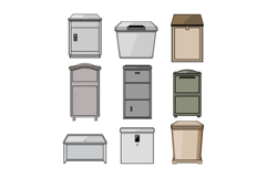 Various outdoor package delivery and storage boxes Product Image 1