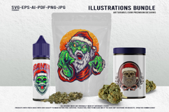 Dark Santa Claus Creepy Christmas Vector Bundle Product Image 3