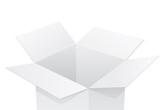packing box for bottle set icons vector illustration Product Image 2