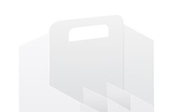 packing box for bottle set icons vector illustration Product Image 4