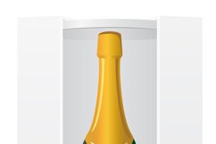 packing box for bottle set icons vector illustration Product Image 9