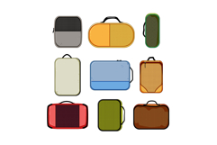 Travel packing cubes and luggage organizers set Product Image 1