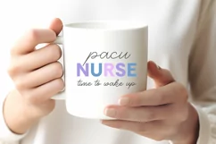 PACU Nurse Time to Wake Up SVG PNG | RN Gift Shirt Design Product Image 2