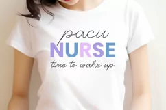 PACU Nurse Time to Wake Up SVG PNG | RN Gift Shirt Design Product Image 3