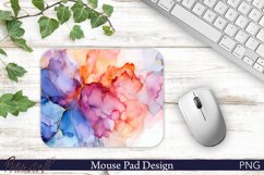 Mouse Pad Sublimation Design | Alcohol Ink | Blue and Orange Product Image 1