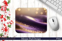 Holiday Mouse Pad | Sparkling Purple Design Product Image 1