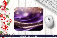 Holiday Mouse Pad | Sparkling Purple Waves Design Product Image 1
