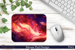 Blazing Phoenix Fire Mouse Pad Design Product Image 1