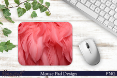 Mouse Pad Design | Pink Feathers | Wild Flamingo Product Image 1