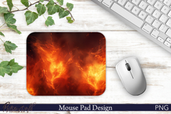 Scarlet Firewave Gaming Mouse Pad Design Product Image 1