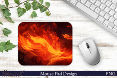Burning Horizon Abstract Art Mouse Pad Design Product Image 1