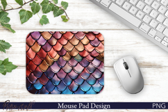 Vintage Armor Scale Pattern Mouse Pad Design Product Image 1