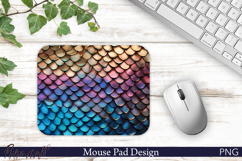 Mystic Reptile Scale Gradient Mouse Pad Design Product Image 1