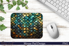 Ancient Warrior Scale Aesthetic Mouse Pad Design Product Image 1