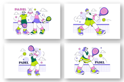 10 Padel Vector Illustration Product Image 2
