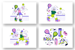 10 Padel Vector Illustration Product Image 3