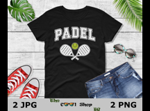Padel Png, Paddle Sport T-Shirt, Paddle Ball Png Product Image 2
