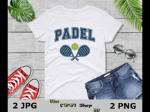 Padel Png, Paddle Sport T-Shirt, Paddle Ball Png Product Image 3