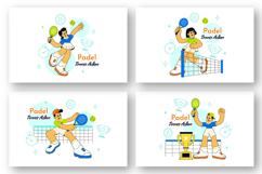10 Padel Tennis Action Illustration Product Image 3