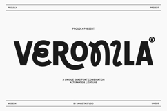 Veronila - Unique Bold Sans Font Product Image 1