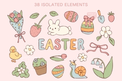 38 SPRING &amp; EASTER doodles | EPS PNG JPG Product Image 2